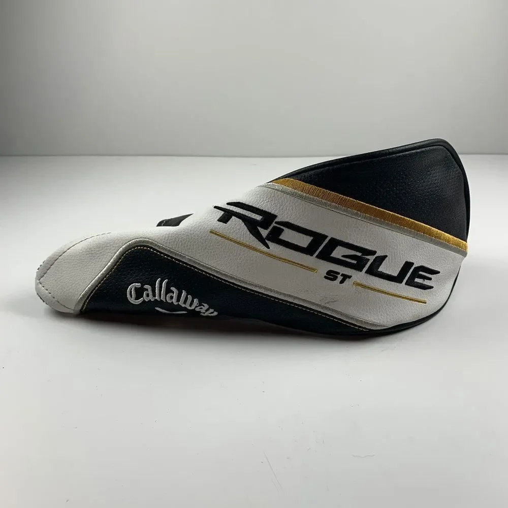 Callaway Rogue ST White Black Gold Leather Sports Golf Fairway Wood‎ Headcover